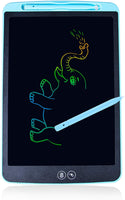 CuFun Tableta de escritura LCD borrable parcialmente 12 pulgadas grande pantalla colorida dibujo pad para niños garabatos electrónicos digital educativo tableta portátil tablero de garabatos (negro) - Arteztik
