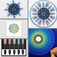 Mandala Dotting Tools Set, 39pcs Dotting Herramientas para pintura de rocas, Mandala Art y bocetos Art Supplies - Arteztik