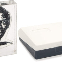 Harriet Tubman - Sello y almohadilla de tinta de acrílico transparente de 0.5 in de grosor, para 20 billetes de dólar - Arteztik