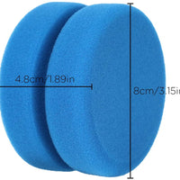 LUTER 4 esponjas aplicadoras de pintura, esponja redonda de doble cara para pintura, artes y manualidades (3 pulgadas, azul) - Arteztik