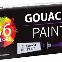 U.S. Art Supply Professional - Juego de 36 pinturas de colores en tubos grandes de 0.6 fl oz - Rueda de mezcla de colores - Arteztik