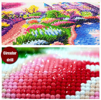 Kit de pintura de diamante para adultos, Benbo 15.8 pulgadas x 11.8 pulgadas DIY taladro completo de cristal 5D pintura de diamante por número kits de punto de cruz bordado de diamantes de imitación manualidades para decoración de la pared del hogar - Arteztik
