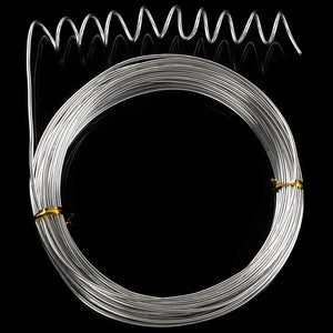 TecUnite Alambre de aluminio plateado, alambre de metal flexible para hacer  muñecas, esqueleto, manualidades (32.8 ft x 0.039 in)