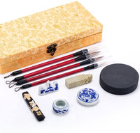 Teagas - Juego Sumi de pinceles para caligrafía china de pintura/escritura al agua (12 unidades). - Arteztik
