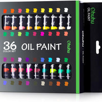 Ohuhu Juego de pintura al óleo, 36 colores a base de aceite, pintura al óleo para artistas, 0.4 fl oz x 24 tubos, ideal como regalo para el día de la madre - Arteztik