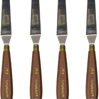 Royal Brush JT-3 Paleta de cuchillo, flexible, acero de alta calidad, tamaño de 3 pulgadas, altura de 1.4 pulgadas, ancho de 0.9 pulgadas, longitud de 8.1 pulgadas - Arteztik