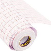 Cinta de papel de transferencia SOMOLUX Roll-12" x 50' para Silhouette Cameo, vinilo adhesivo Kricut para Des, pegatinas, Wacals, letreros, ventanas y otras superficies lisas (0.5'' Red Grid) - Arteztik