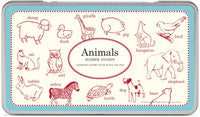 Cavallini sellos De Goma Animales, varios colores con almohadilla de tinta - Arteztik
