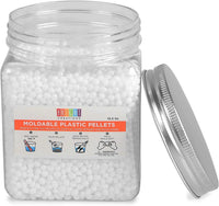 Cuentas termoplásticas moldeables, pellets blancos para manualidades (10.5 oz) - Arteztik
