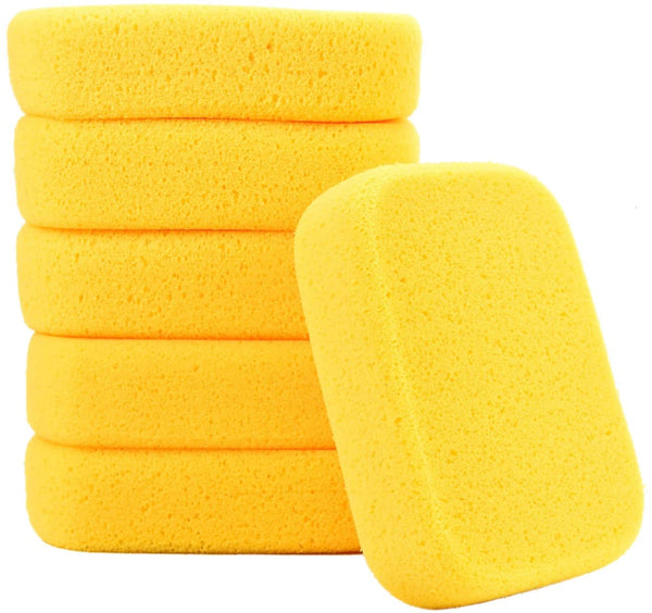 YoleShy 6 esponjas sintéticas para lechada, manualidades, alfarería, arcilla, limpieza, uso doméstico, pintura (7.28 pulgadas x 5.3 pulgadas x 1.96 pulgadas) - Arteztik