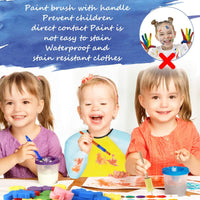 LiteBee Juego de pintura para niños de aprendizaje temprano, 42 piezas, kit de pintura divertido, para niños y niñas - Arteztik