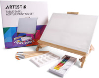 Artistik - Caballete de acrílico para mesa, mesa de escritorio, caballete ajustable para manualidades - Arteztik
