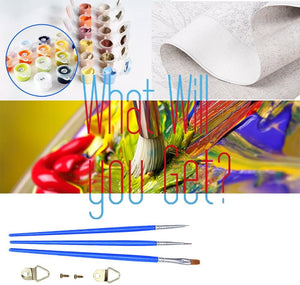 Kit Pintar Por Números Para Adultos, Paisaje Natural, Lienzo 30x40 Cm, Incluye Pinceles Y Pinturas Kit Pintar Por Números Para Adultos, Paisaje Natural, Lienzo 30x40 Cm, Incluye Pinceles Y Pinturas