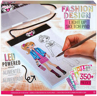 Fashion Angels Fashion Design Light Pad Sketch Set 12521 Light Up Tracing Pad, incluye USB, Ultra Thin Tablet, Multi - Arteztik
