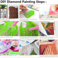 Paquete de pintura de diamante 5D para adultos, pintura de bordado con diamante para decoración de pared en el hogar. - Arteztik
