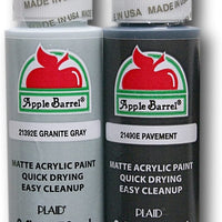 Apple Barril Pintura Acrílica Set – Pavement & Granito Gris (2 onzas cada uno) - Arteztik
