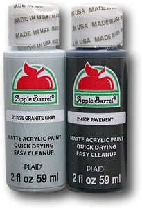 Apple Barril Pintura Acrílica Set – Pavement & Granito Gris (2 onzas cada uno) - Arteztik