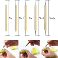Herramientas de arcilla polimérica, 23 piezas, kit de herramientas de modelado de arcilla para escultura de cerámica, incluye herramientas de punteado de madera, bolígrafos de punta de goma, herramienta de bolígrafo táctil, herramientas de modelado de cer - Arteztik