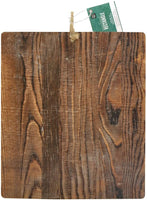 Lara's Crafts - Rectángulo grande para colgar de madera gruesa con cordón de yute, acabado de madera de granero, 8.3 in de largo x 9.8 in de ancho x 0.4 in de alto. - Arteztik
