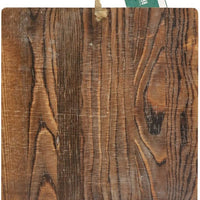 Lara's Crafts - Rectángulo grande para colgar de madera gruesa con cordón de yute, acabado de madera de granero, 8.3 in de largo x 9.8 in de ancho x 0.4 in de alto. - Arteztik