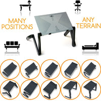 MyDeal Products QuickLIFT caballete de arte portátil ajustable para dibujar y pintar en mesa/cama/sofá/suelo. Uso con libro de bocetos, lienzo y otros medios. - Arteztik