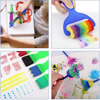 LiteBee Juego de pintura para niños de aprendizaje temprano, 42 piezas, kit de pintura divertido, para niños y niñas - Arteztik