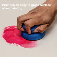 Esponja aplicadora de pintura, paquete de 3, completa con bolsa de almacenamiento de malla para colgar, colores variados, 3 pulgadas - Arteztik

