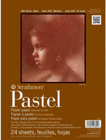 Strathmore 400 Series Pastel Pad, colores surtidos, 18.0 x 24.0 in pegamento, 24 hojas - Arteztik
