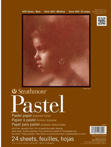 Strathmore 400 Series Pastel Pad, colores surtidos, 18.0 x 24.0 in pegamento, 24 hojas - Arteztik