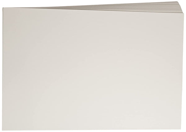 Paquete a granel de 100 hojas de papel de acuarela blanco recién mejorado  para artistas principiantes o estudiantes. (10 x 7 pulgadas) (12 x 8