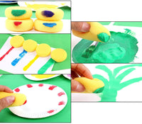 Pintura Esponja, abuff sintético Artista Esponjas para pintar, Face Painting, clavos, pintura, manualidades, cerámica y platos de lavado, 12 pcs - Arteztik
