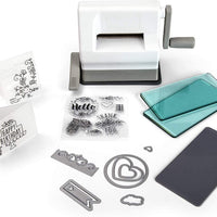 Sizzix Sidekick Starter Kit 661770 Máquina de troquelado manual portátil y grabado, para manualidades y manualidades, álbumes de recortes y tarjetas, apertura de 2.5 pulgadas - Arteztik