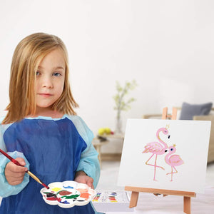 Blot - Juego de pintura acrílica para niños con 28 pinceles y paleta de pintura de caballete de mesa, suministros de pintura para niños - Arteztik