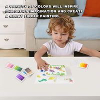 Craft Ink Pad - Juego de 6 almohadillas de tinta lavables para sellos para niños, 24 colores - Arteztik
