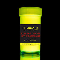 individuall Luminous Extreme Glow in The Dark Paint – Juego de 8 pinturas de neón autoluminosas – Pintura fosforescente de alta pigmentación de larga duración – Pintura de neón brillante - Arteztik
