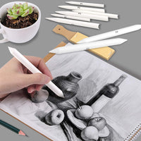 19 accesorios para bocetos, herramientas de dibujo de bocetos, incluyendo broches de mezcla, tortillas y sacapuntas de papel de lija para dibujo de estudiante - Arteztik