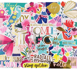44 pegatinas de flores de primavera, para jardín, tarjetas de recortes, pegatinas decorativas para personalizar el ordenador portátil, planificador diario y manualidades - Arteztik