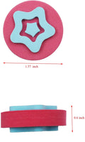 Royee - 6 esponjas de pintura de goma EVA con forma de estrella, corazón, flor, copo de nieve, para dibujar, herramientas de dibujo, accesorios de aprendizaje temprano para niños y niñas - Arteztik

