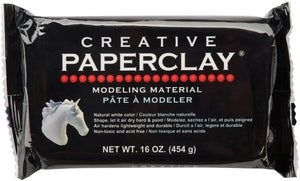 Creative Paperclay para modelar compuesto, 16 onzas, blanco (Тwo Рack) - Arteztik