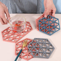 2 moldes de resina de silicona hexagonal, para moldes de resina epoxi para moldes de casting cuadrados, rectangulares, elipse y posavasos de corazón. - Arteztik
