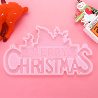 Juego de moldes de resina de silicona con diseño de Navidad y 3 moldes de resina de silicona con colgante de resina epoxi con copos de nieve y etiqueta de amor para hacer adornos de árbol de Navidad, decoración de manualidades - Arteztik