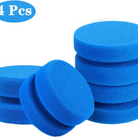Astarexin - Esponjas de pintura redondas para aplicar esponjas de acuarela, 4 unidades, color azul - Arteztik