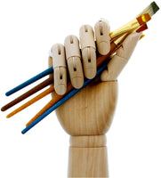 US Art Supply Madera Artista maniquí Manikin articulada dibujo con flexible dedos – Perfecto para dibujar la mano humana (12" mano derecha) - Arteztik

