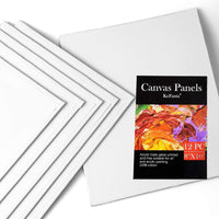 Lona para pintura, paquete de 12 unidades, lienzos para artistas de 7.9 x 9.8 in para pintura, perfecto para pintura al óleo y acrílica, panel de lienzo para pintura - Arteztik
