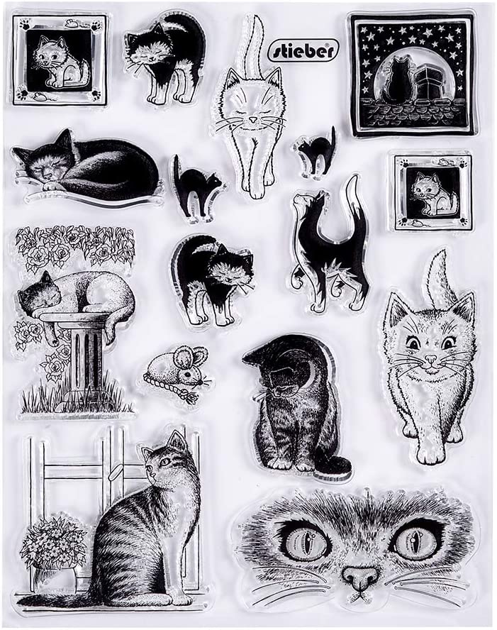 MaGuo - Sellos transparentes para hacer tarjetas, decoración y manualidades - Arteztik