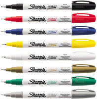 Sharpie - Rotuladores a base de aceite, punta extrafina, tinta surtida, 8 unidades - Arteztik
