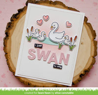 Juego de sellos transparentes para manualidades con diseño de cisne (LF2219, LF2220), paquete de 2 piezas - Arteztik
