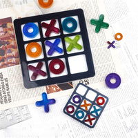 ORNOOU 2 Pack de moldes de resina para juegos de mesa XO Fun Family Games Silicona epoxi Resina Casting Mold para DIY Craft - Arteztik
