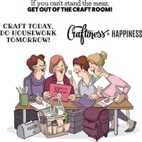 Arte Impresiones – Girlfriends se aferran sello de hule – Crafty las niñas - Arteztik