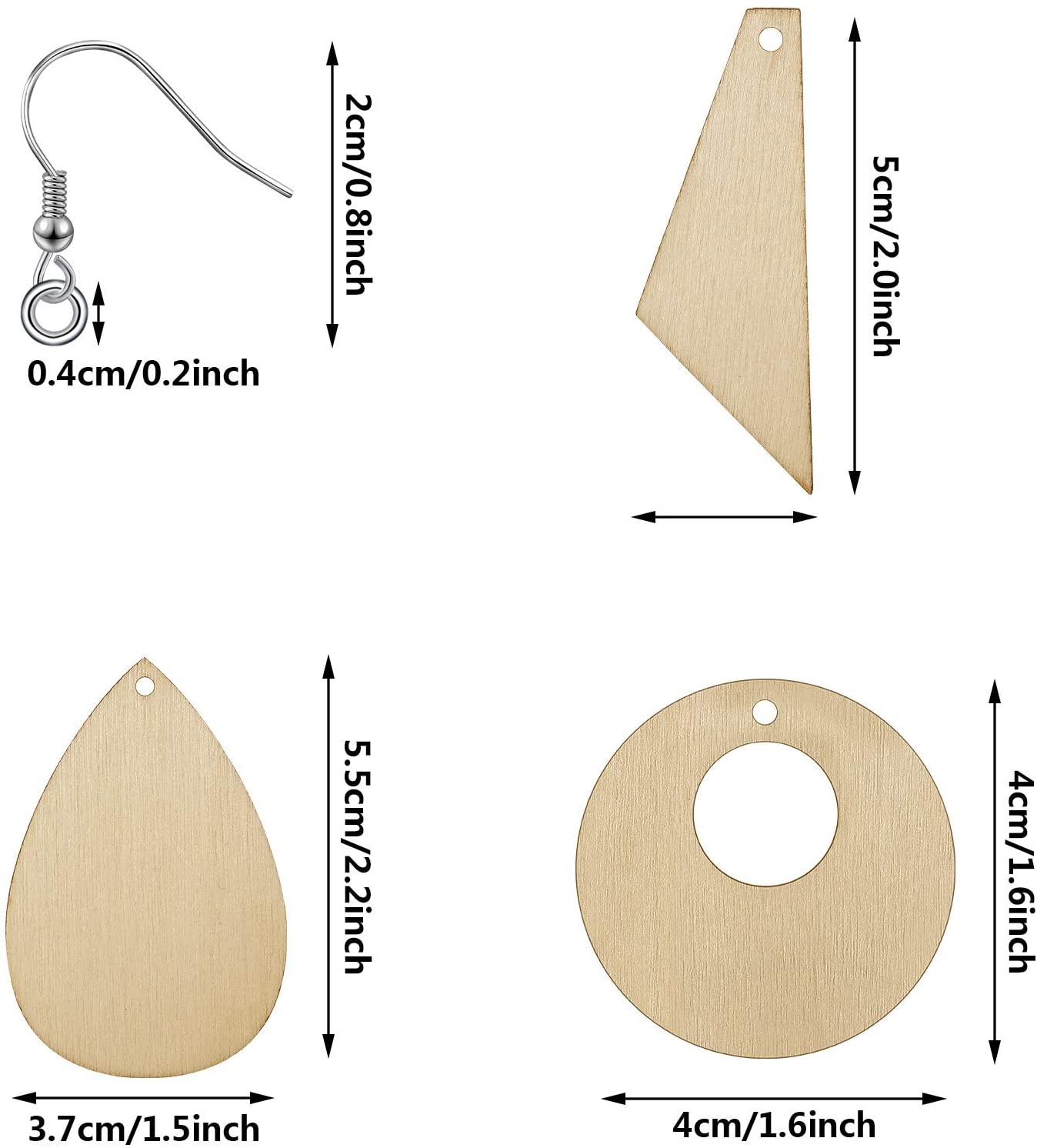Cómo hacer unos pendientes de madera minimalistas de forma fácil - Blog  material para manualidades Con Idea de